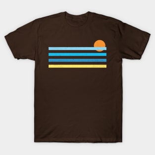 Sunset Ocean Lines T-Shirt